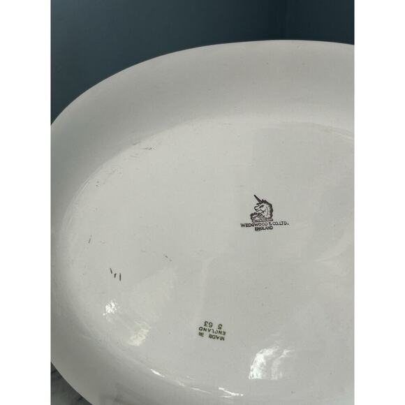Wedgewood England PINK HOPE Circa 1960 Oval Serving Platter GC Vintage - Picture 11 of 14